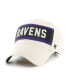 ფოტო #2 პროდუქტის Men's Cream Baltimore Ravens Crossroad MVP Adjustable Hat