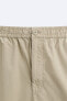 Jogger waist bermuda shorts