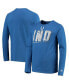 ფოტო #2 პროდუქტის Men's Royal Indianapolis Colts Combine Authentic Static Abbreviation Long Sleeve T-shirt