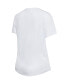 ფოტო #3 პროდუქტის Women's White, Charcoal Chicago Bulls Sonata T-shirt and Leggings Sleep Set