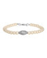 ფოტო #1 პროდუქტის Symbols of Faith Imitation Pearl Prayer Bracelet