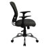 Фото #1 товара Mid-Back Dark Gray Mesh Swivel Task Chair With Chrome Base And Arms