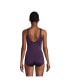 Фото #2 товара Women's D-Cup Chlorine Resistant Soft Cup Tugless Sporty One Piece Swimsuit