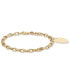 ფოტო #3 პროდუქტის Heart Pendant Chain Bracelet in 10k Gold
