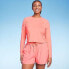 Фото #2 товара Women's UPF 50 Cropped Crewneck Long Sleeve Rash Guard - Kona Sol Coral Pink XS