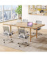 Small Conference Table for Office: 63 Inches Conference Room Table for 4–6 People, Modern Rectangular Meeting Table with Sturdy Metal Frame, Small Computer Desk