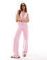 Фото #1 товара The Frolic lucia wide leg beach trousers in pink