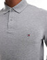 Фото #4 товара Tommy Hilfiger Long Sleeve Regular Polo Shirt in Grey