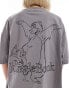 ASOS DESIGN Disney unisex oversized t-shirt with The Jungle book prints in grey gebürsteter Nickel, M - фото #3