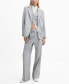 Фото #1 товара Women's Pinstripe Suit Blazer