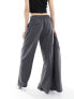 Фото #7 товара ONLY rhinestone straight leg tailored trouser co-ord in dark grey