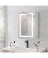 Фото #2 товара 20 X 28 Inch Bathroom Medicine Cabinet With Mirror Wall Mounted LED Bathroom Mirror Cabinet