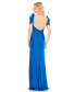 ფოტო #2 პროდუქტის Women's Ieena Charmeuse Cap Sleeve Empire Waist Gown