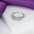 Design silver infinity ring RI013W