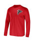 Фото #3 товара Men's NFL x Darius Rucker Collection by Red Atlanta Falcons Team Long Sleeve T-shirt