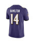 Фото #4 товара Men's Kyle Hamilton Purple Baltimore Ravens Vapor F.U.S.E. Limited Jersey