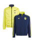 Фото #1 товара Men's Navy and Yellow Nashville SC 2023 On-Field Anthem Full-Zip Reversible Team Jacket