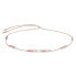 Cord necklace with angelite and rose gold HE13K3S-LP