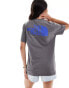 The North Face graphic backprint t-shirt in grey grau, S - фото #4