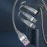 Фото #3 товара 3w1 kabel przewód USB - Lightning microUSB USB-C 65W 1,2m szary