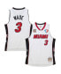 Men's and Women's Dwyane Wade White Miami Heat Hall of Fame Class of 2023 Throwback Swingman Jersey
