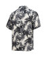 Фото #4 товара Men's Black Washington Commanders Sport Harbor Island Hibiscus Camp Button-Up Shirt