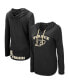 ფოტო #1 პროდუქტის Women's Black Purdue Boilermakers My Lover Lightweight Hooded Long Sleeve T-shirt