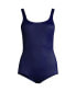 Women's Long Tummy Control Chlorine Resistant Soft Cup Tugless One Piece Swimsuit