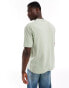 ASOS DESIGN relaxed rib t-shirt in sage