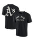 ფოტო #1 პროდუქტის Men's and Women's Black Oakland Athletics Super Soft Short Sleeve T-shirt