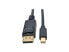 Фото #11 товара Tripp Lite Mini Displayport To Displayport Adapter Cable 4K M/M Black Mdp To Dp