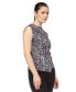 Фото #3 товара Women's Animal-Print Sleeveless Ring Twist Top, Regular & Petite