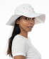 Фото #4 товара Women's Rhinestone Bow Panama Hat