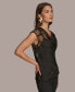 ფოტო #3 პროდუქტის Donna Karan Women's Sleeveless Sheer Cowlneck Blouse