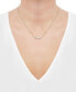 ფოტო #2 პროდუქტის Diamond Accent Football Mom Pendant Necklace in Sterling Silver or 14k Gold-Plated Sterling Silver, 16" + 2" extender