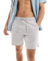 Hollister linen blend jogger short in grey