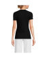 Фото #3 товара Women's Tall Micro Rib T-Shirt