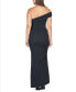 Women's Party One Shoulder Rouched Maxi Dress