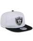 Фото #1 товара Men's White/Black Las Vegas Raiders 2024 NFL Training Camp Golfer Snapback Hat