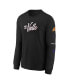 Big Boys Black Distressed Phoenix Suns 2023/24 City Edition Max90 Long Sleeve T-shirt