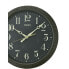 Wall Clock Seiko QXA815K Black Plastic