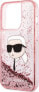 Karl Lagerfeld Etui Karl Lagerfeld KLHCP14LLNKHCP Apple iPhone 14 Pro różowy/pink hardcase Glitter NFT Karl Head