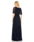 ფოტო #2 პროდუქტის Women's Embellished V-neck Column Gown