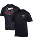 Фото #2 товара Men's Black Georgia Bulldogs Stack 2-Hit T-shirt