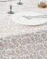 Floral resin tablecloth