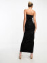 Фото #5 товара Heiress Beverly Hills premium all over diamante bandeau bodycon column maxi dress in black