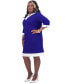 ფოტო #6 პროდუქტის Women's Jude Contrast-Trim Sheath Dress