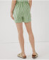 Women's Organic Cotton Staycation Sleep Short Hideaway stripe jade, 3XL - фото #3