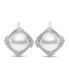 Фото #2 товара Charming silver earrings with pearls EA433W