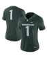 Фото #1 товара Футболка женская Nike Michigan State Spartans #1 зеленого цвета